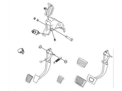 2014 Hyundai Veloster Brake Pedal - 32800-2V100