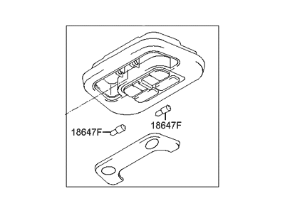 Hyundai XG300 Dome Light - 92820-39000-CI