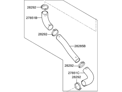 Hyundai 28272-3L110 Hose&Pipe Assembly-INTERCOOLER Inlet