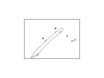 Hyundai 85810-2M600-9P Trim Assembly-Front Pillar LH