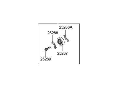 Hyundai Tiburon Idler Pulley - 25286-37110