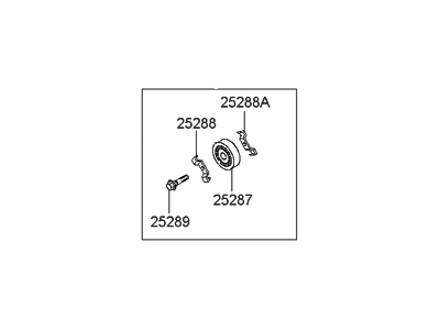 Hyundai 25286-37100 Pulley-Idler