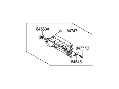 Hyundai 84540-3YAA0-RAS Panel Assembly-Lower Crash Pad,RH