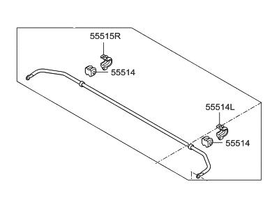 Hyundai Tucson Sway Bar Kit - 55510-2S800