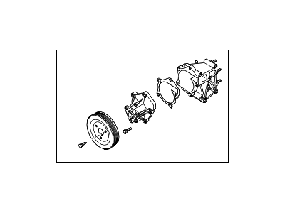 2012 Hyundai Genesis Coupe Water Pump - 25110-2C500