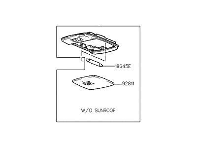 Hyundai 92800-28350-AR Room Lamp Assembly