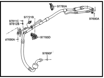 2015 Hyundai Azera A/C Hose - 97774-3V900