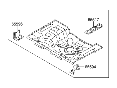 Hyundai Floor Pan - 65520-2V100