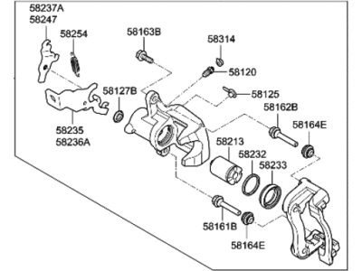 Hyundai Kona N Brake Caliper - 58311-I3A00