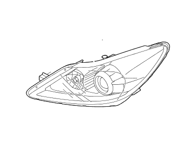 Hyundai 92103-3M085 Head Lamp Sub Assembly, Left