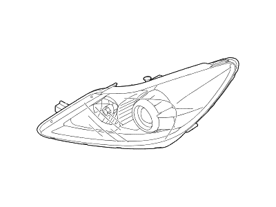 Hyundai 92104-3M080 Head Lamp Sub Assembly, Right