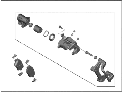 Hyundai Genesis Electrified G80 Brake Caliper - 58210-JI000