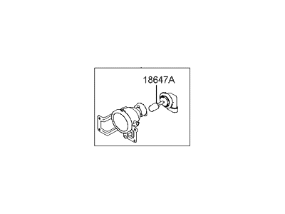 Hyundai 92202-2E000 Front Passenger Side Fog Light Assembly