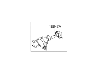 Hyundai 92201-2E000 Front Driver Side Fog Light Assembly