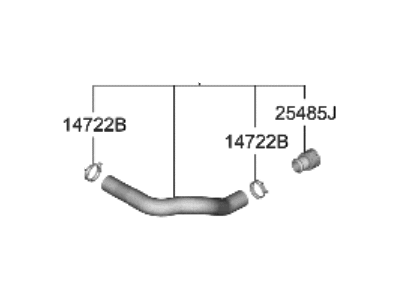 Hyundai Elantra N Radiator Hose - 25414-IB050