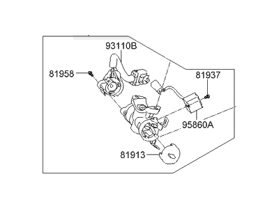 2010 Hyundai Elantra Touring Ignition Switch - 81910-2L010