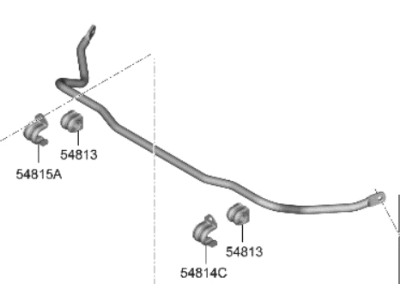 Hyundai Genesis GV60 Sway Bar Kit - 54810-CU000
