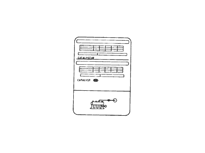 Hyundai 32450-22334 Label-Emission Control