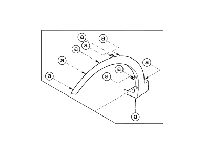 Hyundai 87712-4Z000 Garnish Assembly-Fender Side,RH