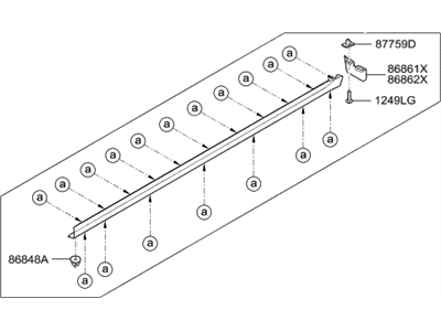 Hyundai 87752-4Z000 Moulding Assembly-Side Sill,RH