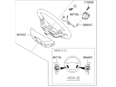 2008 Hyundai Entourage Steering Wheel - 56110-4D520-VA