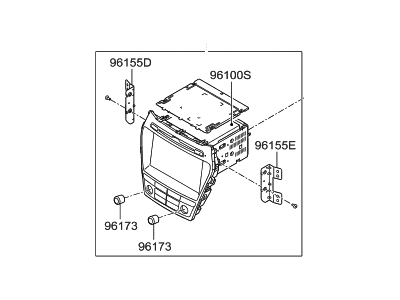 Hyundai 96160-B8000-NN5 Audio Assembly