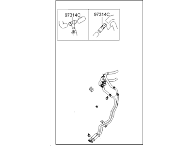 Hyundai 97540-4D201 Pipe & Hose Assembly-Heater NO.1