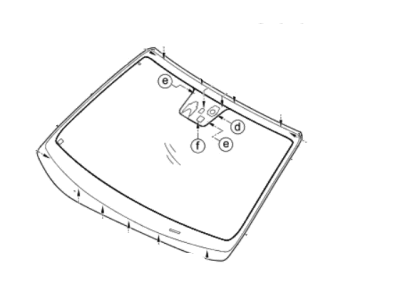 2019 Hyundai Elantra GT Windshield - 86111-G3300