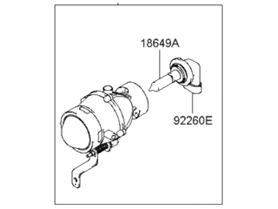 Hyundai XG350 Fog Light - 92201-39500