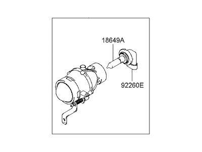 Hyundai XG350 Fog Light - 92202-39051