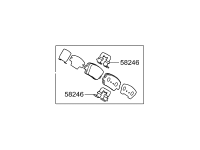 Hyundai Santa Fe XL Brake Pad Set - 58302-2WA30