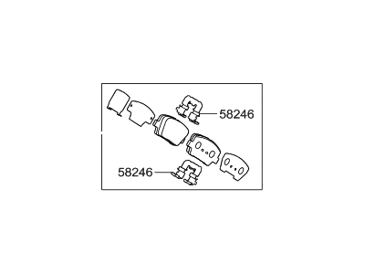 Hyundai 58302-2WA30 Rear Disc Brake Pad Kit