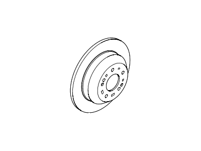 Hyundai 58411-2W010 Disc Assembly-Rear Brake