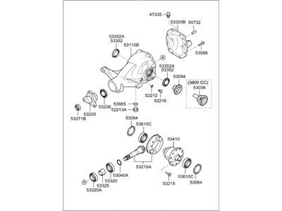 2021 Hyundai Genesis G90 Differential - 53000-4J023