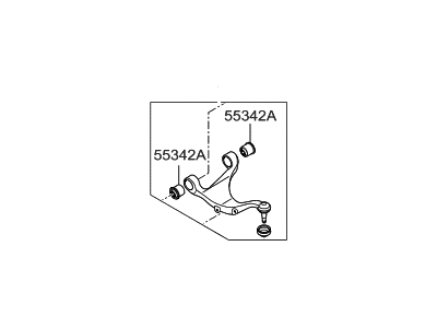 Hyundai 55230-1U000 Arm Assembly-Rear Upper,LH