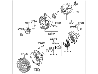 Hyundai Elantra Alternator - 37300-22600