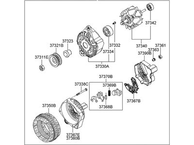 1999 Hyundai Accent Alternator - 37300-22600