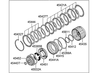 Hyundai 45410-39003 Clutch Assembly-Reverse & Over DRI