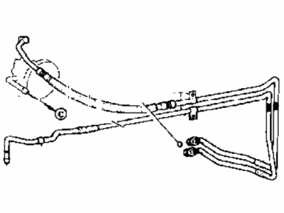 Hyundai Scoupe Power Steering Hose - 57510-24000
