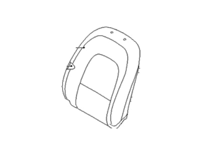 Hyundai 88460-3J251-DPB Front Passenger Side Seat Back Covering