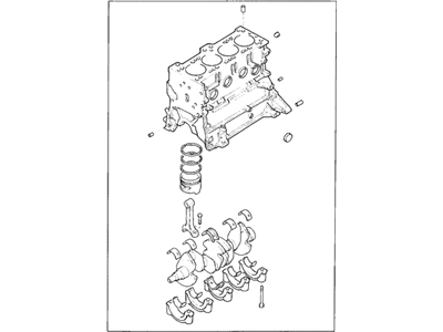 Hyundai 21102-24B00 Engine Assembly-Short