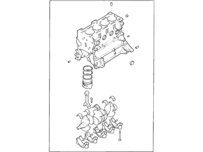 Hyundai 21102-22B00 Engine Assembly-Short