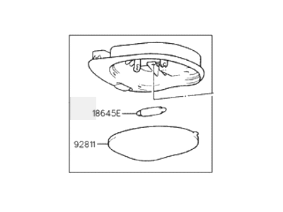 2000 Hyundai Tiburon Dome Light - 92820-27511-KU