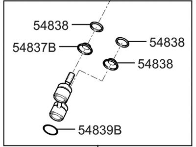 Hyundai 54830-34500 Link Assembly-Front Stabilizer