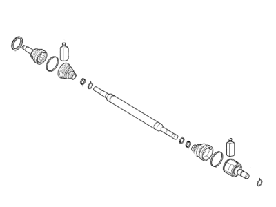 Hyundai Ioniq Axle Shaft - 49501-G7100