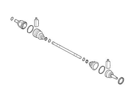 Hyundai Ioniq Axle Shaft - 49500-G7000