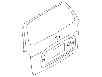 Hyundai 73700-26071 Panel Assembly-Tail Gate