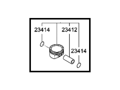 2021 Hyundai Santa Fe Hybrid Piston - 23041-2M721