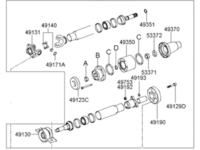 Hyundai 49300-26102 Shaft Assembly-PROPELLER