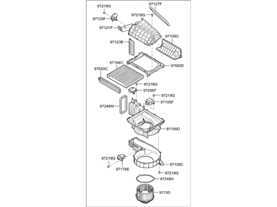 Hyundai 97100-D2200 Blower Unit